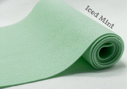 100% Wool Felt half metre Iced Mint Pastel Green