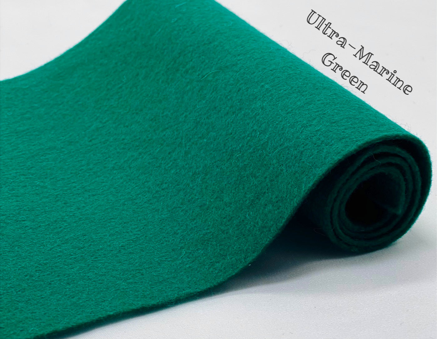 100% Wool Felt half metre Ultramarine Green
