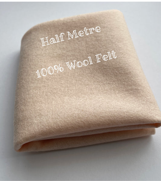 100% Wool Felt , 1.2mm thick for doll making, embroidery, sewing heirloom quality safe for children