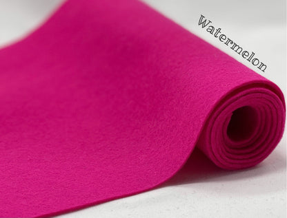 100% Wool Felt half metre Watermelon Pink