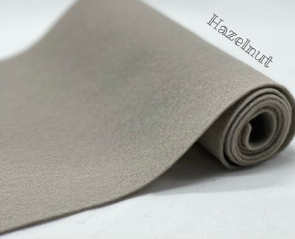 100% Wool Felt half metre Hazlenut Grey