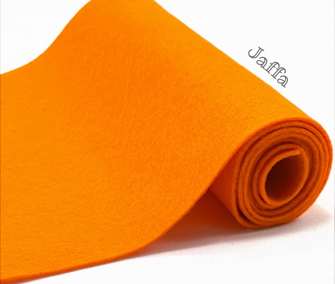 100% Wool Felt half metre Jaffa Orange