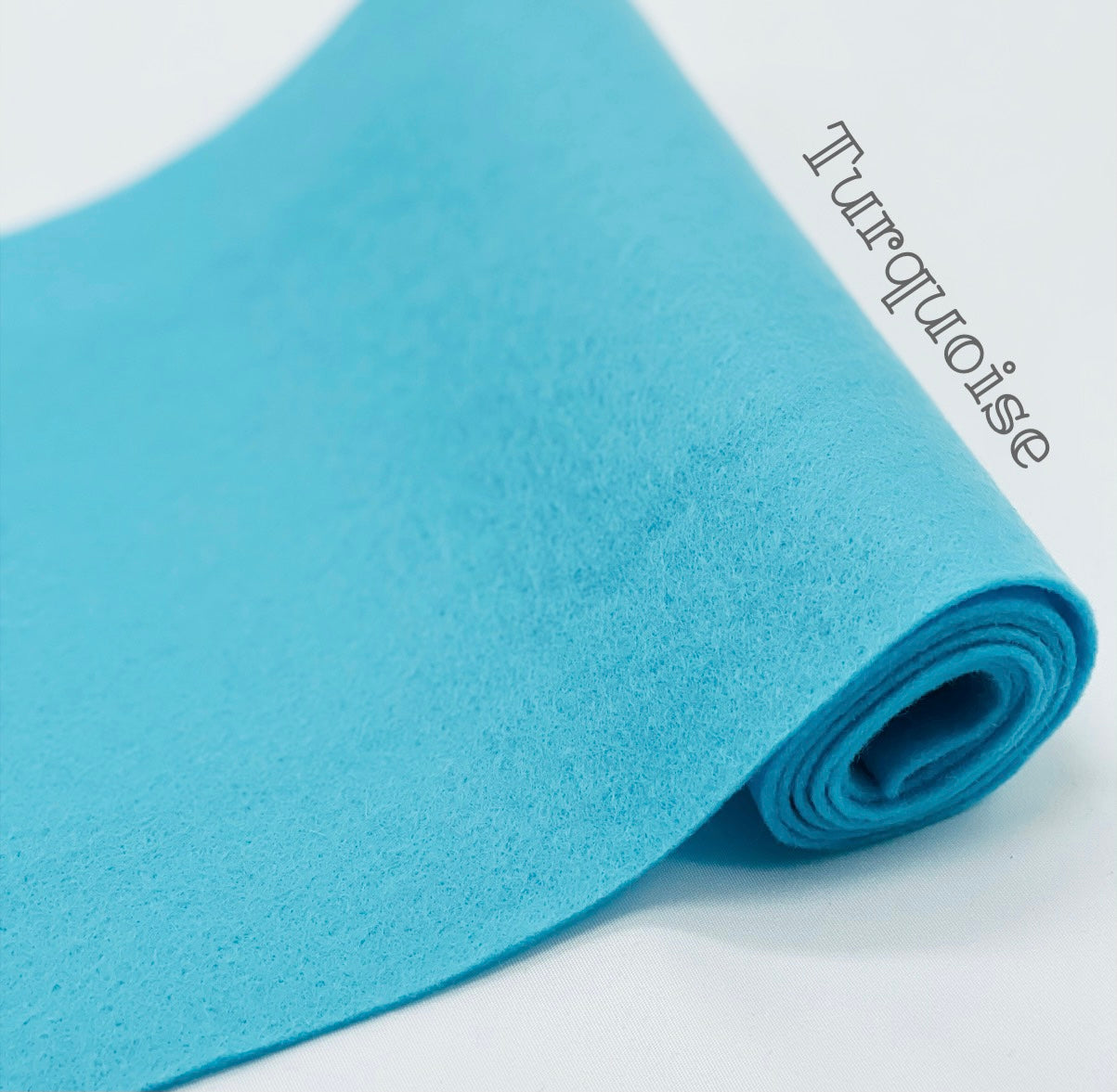 100% Wool Felt , 1.2mm thick for doll making, embroidery, sewing heirloom quality safe for children Turquoise Blue