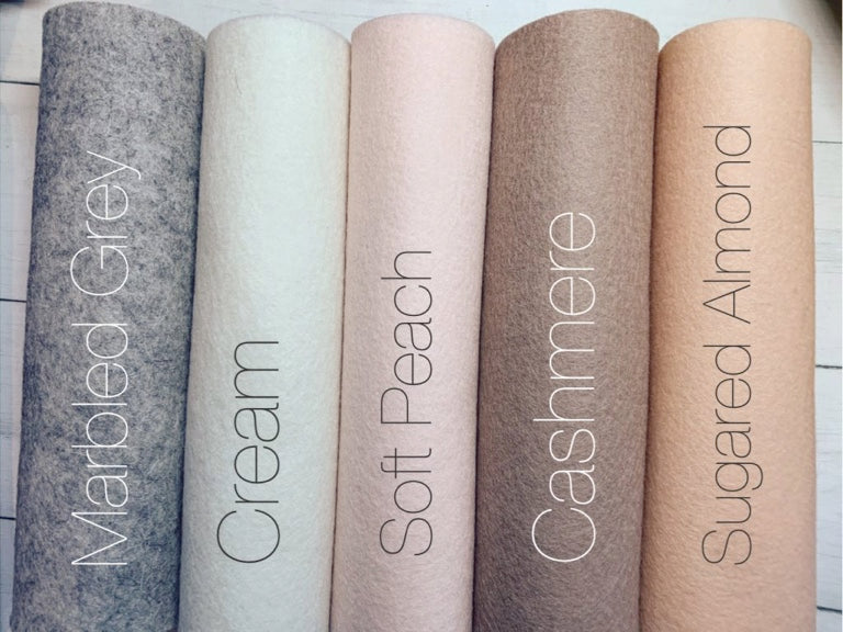 100% Wool Felt Pack A4 sheets
