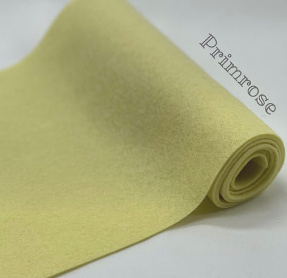 100% Wool Felt half metre Primrose Pastel yellow
