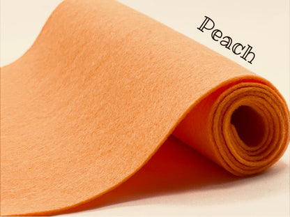 100% Wool Felt half metre Peach