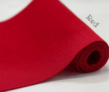 100% Wool Felt half metre Red christmas crafting 1.2mm thick heirloom quallity