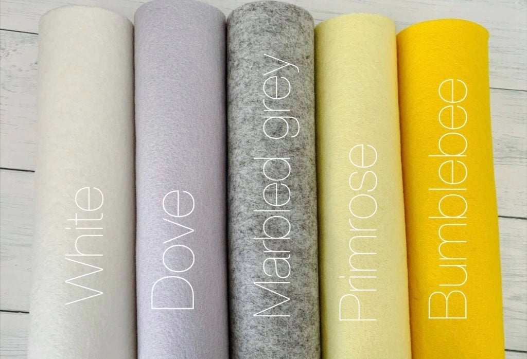 100% Wool Felt Pack A4 sheets
