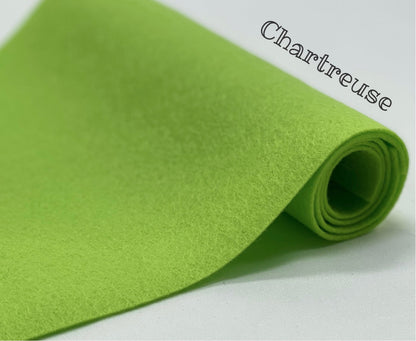 100% Wool Felt half metre Chartreuse Green