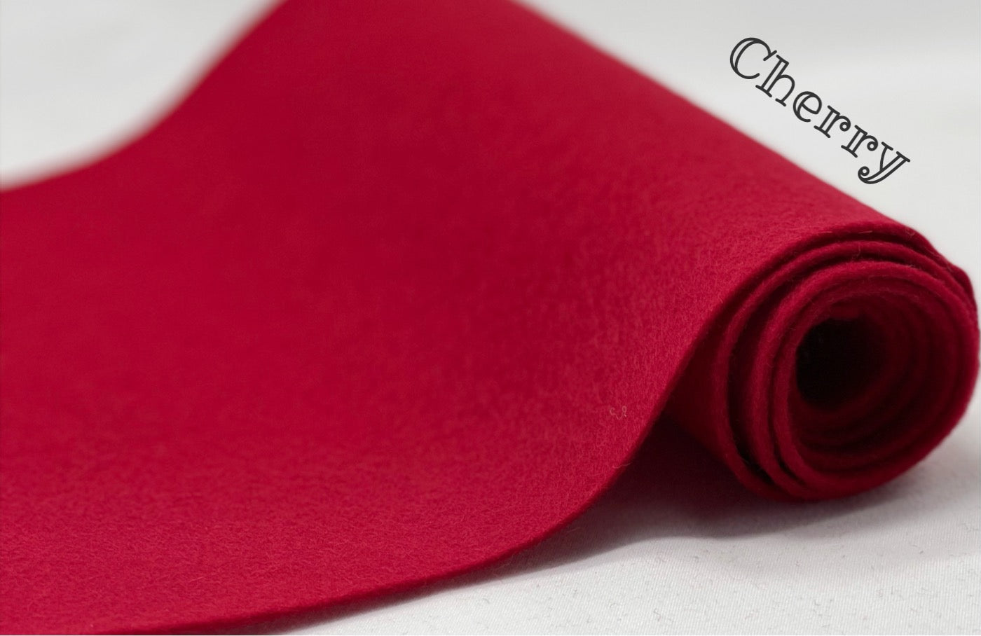 100% Wool Felt half metre Cherry Red