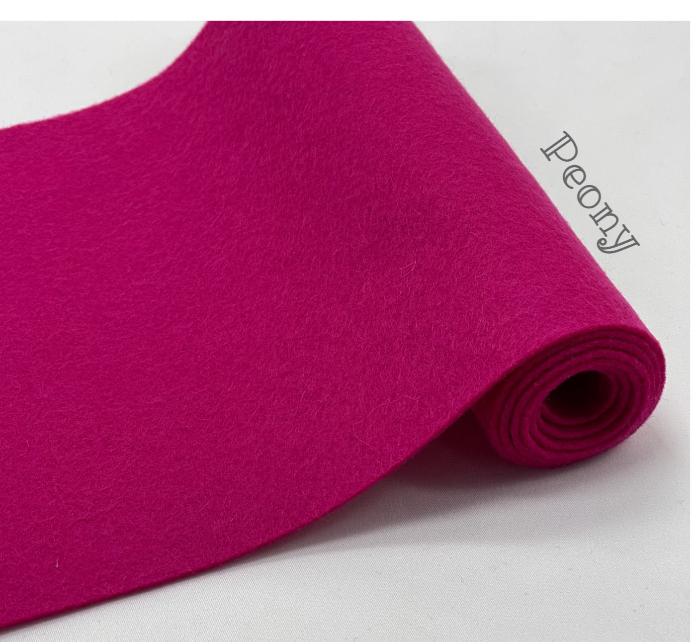 100% Wool Felt half metre Peony Pink