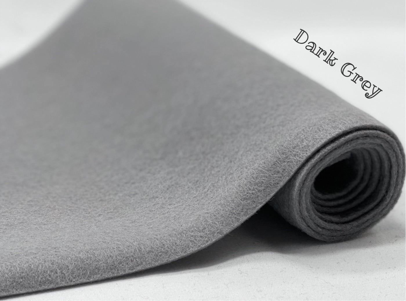 100% Wool Felt half metre Dark Grey