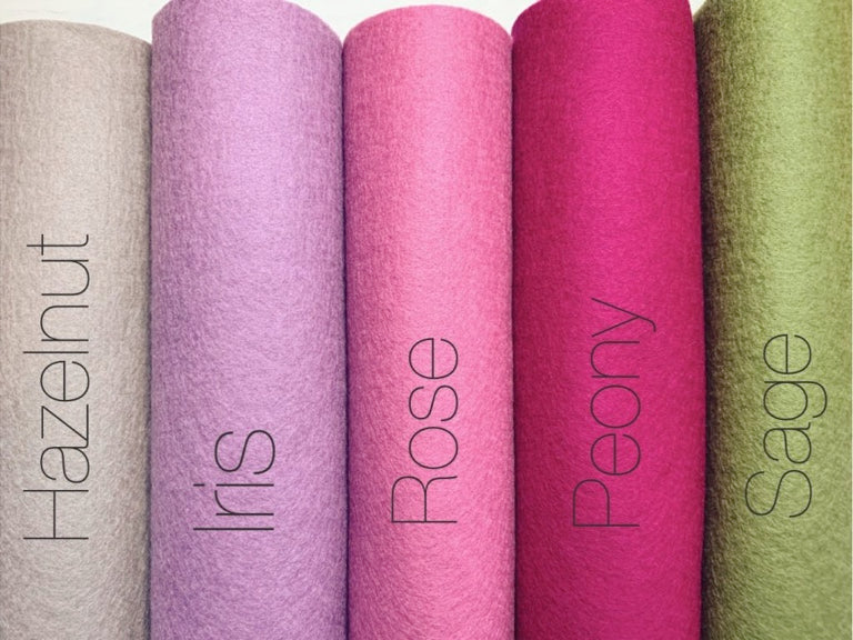 100% Wool Felt Pack Garden Party A4 sheets