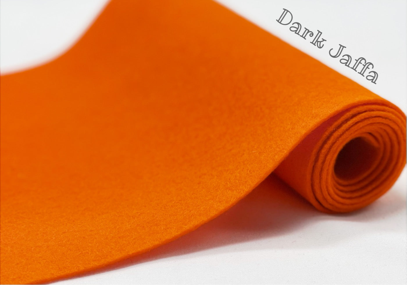 100% Wool Felt half metre Dark Jaffa Orange Halloween 1.2mm thick heirloom quality felt