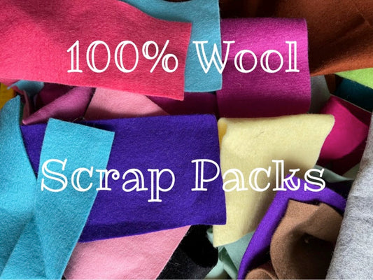 100% Wool Felt Scrap Pack