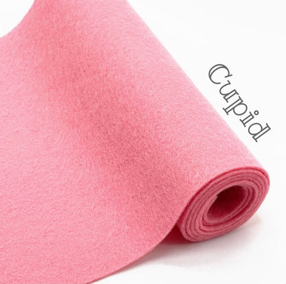 100% wool felt half metre Cupid Pink 100% Wool Felt  Autumn colours 1.2mm thick for doll making embroidery sewing heirloom quality 