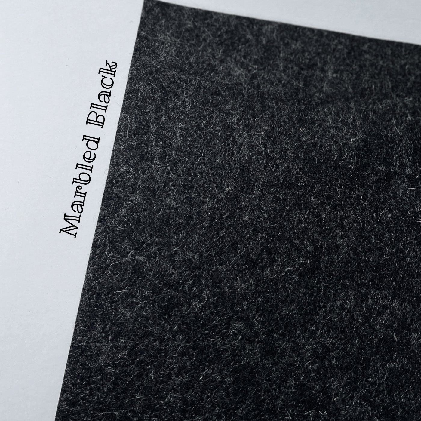 National Nonwovens Licorice Black - Wool Felt Oversized Sheet - 35% Wool Blend - 1 12x18 inch Sheet