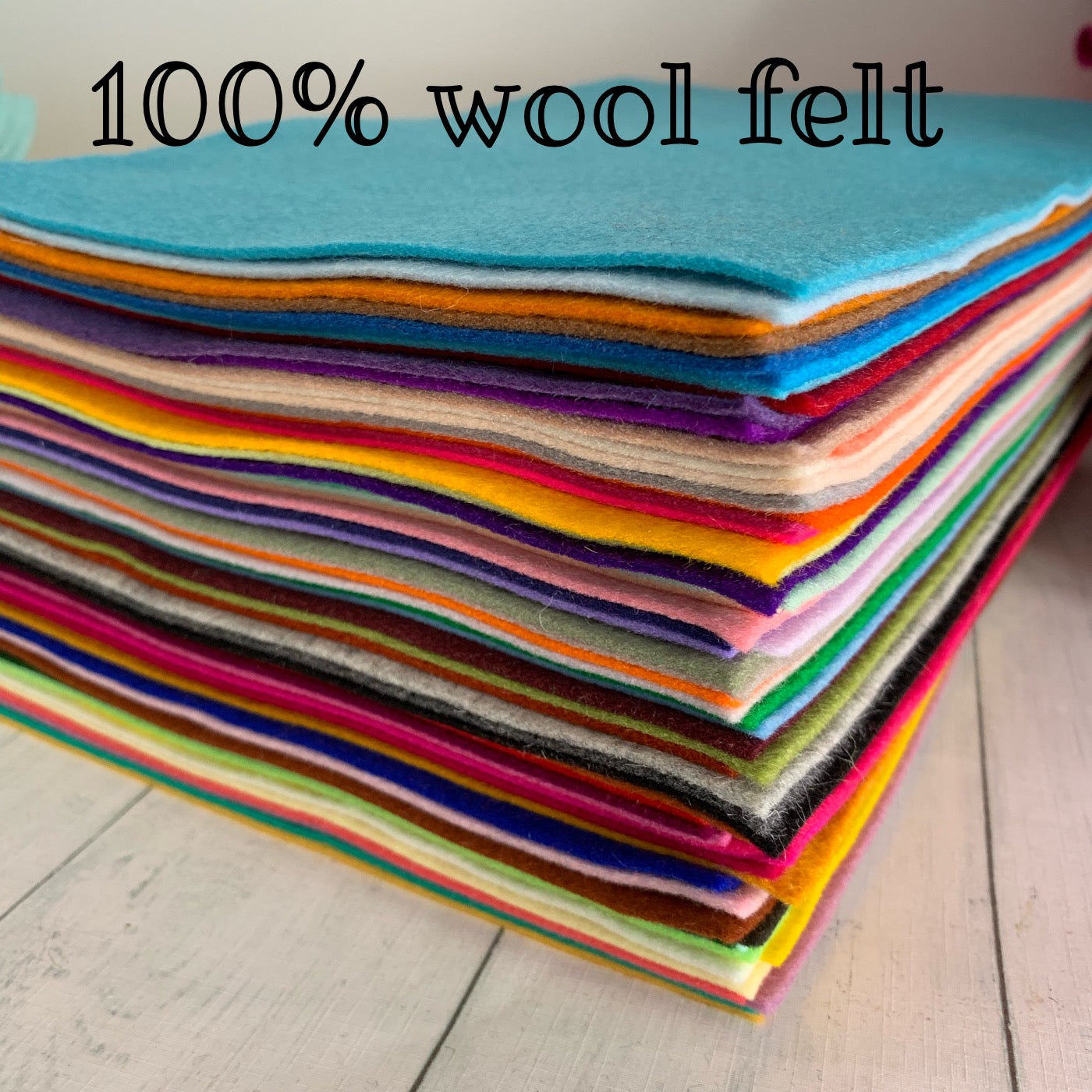 Choose any 10 x sheets of Felt. Pick your own colours