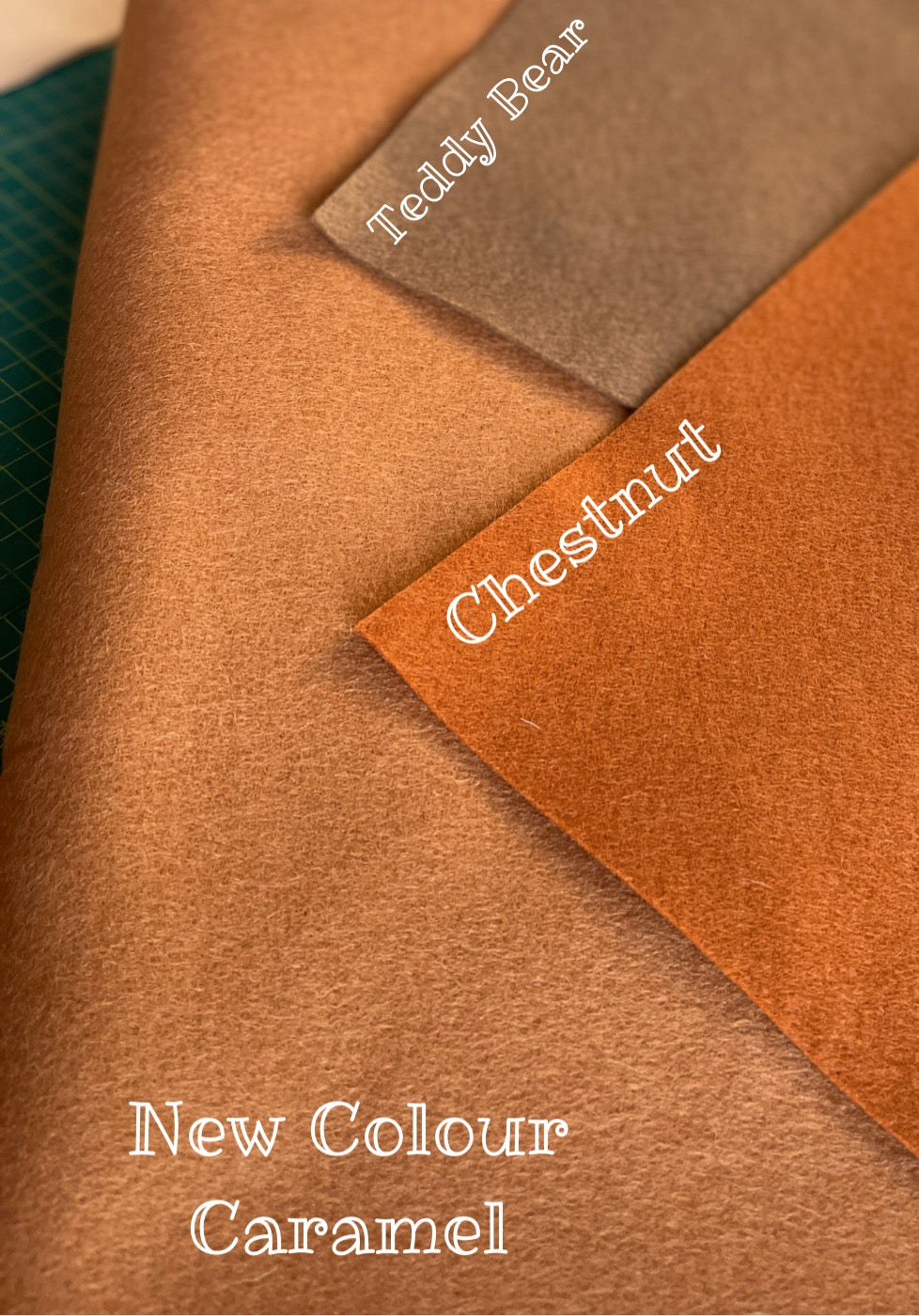 All the Naturals & Browns - 100% Wool Felt, 13 different shades